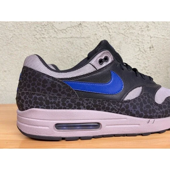 Nike Air Max 1‎ SE Reflective Off Noir Safari Print Blue Grey BQ6521-001 Size 13